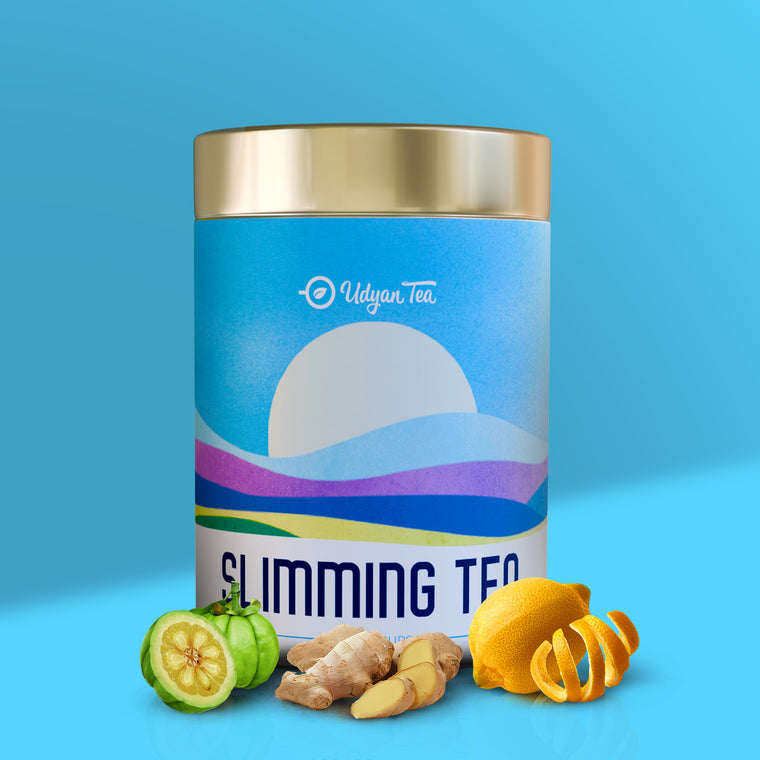 Slimming Tea tin with ginger and citrus