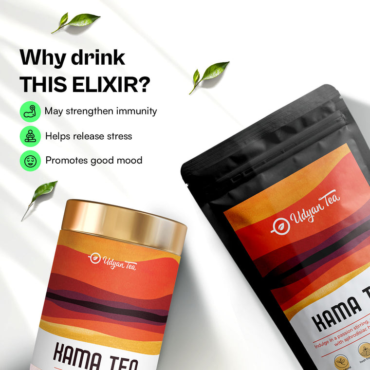 Kama Tea pouch and tin
