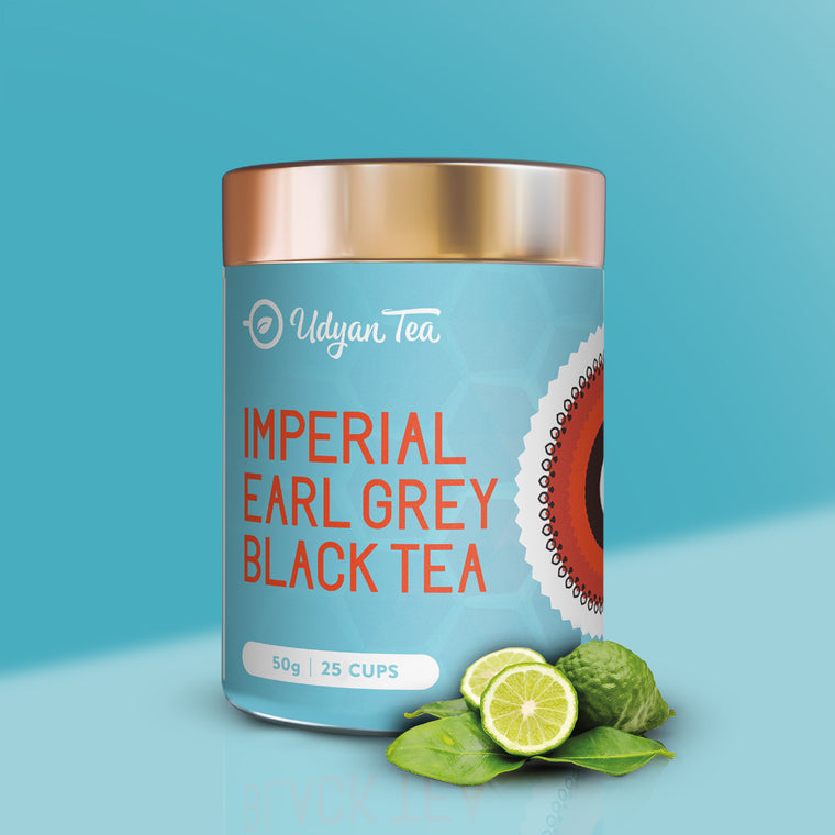 Imperial Earl Grey Black Tea tin with bergamot