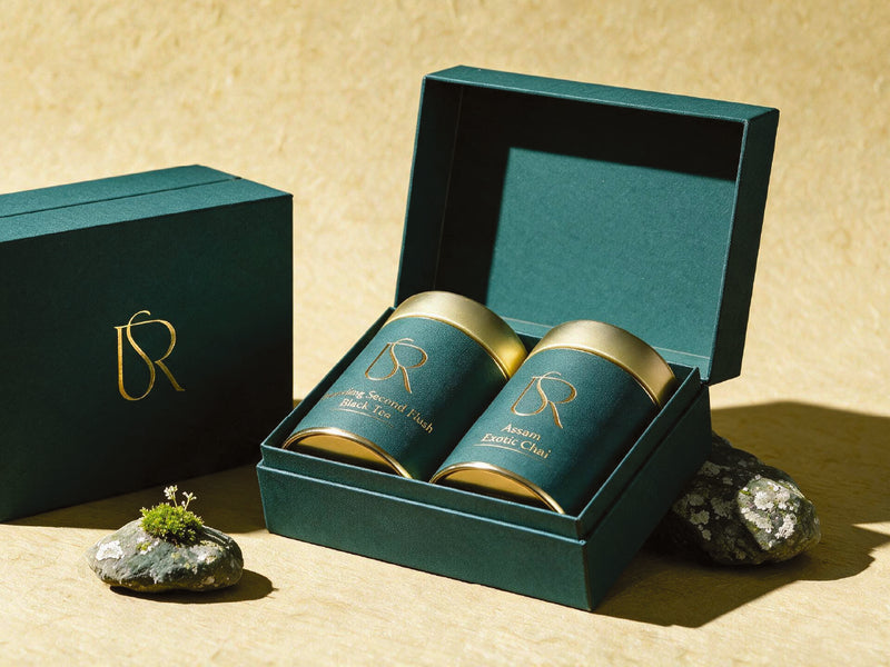 Branded gift box prepared for a wedding