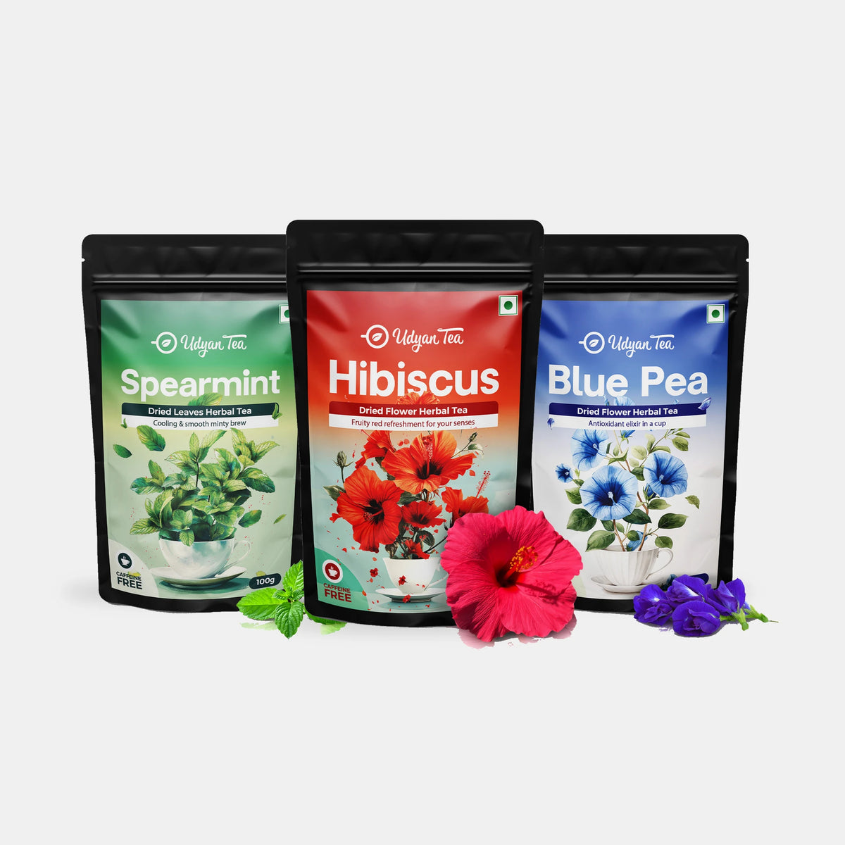 Caffeine-Free Herbal Combo Pack: the packs you get, front view