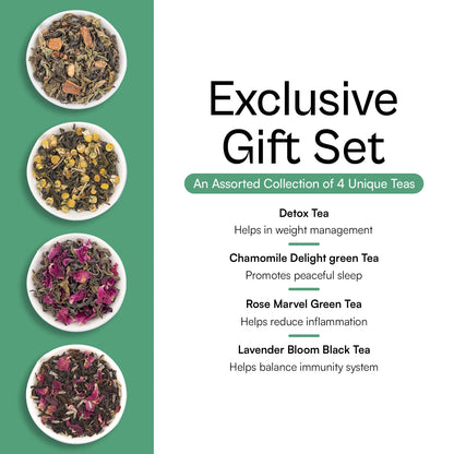 Festive Tea Gift Box, product information card (2)