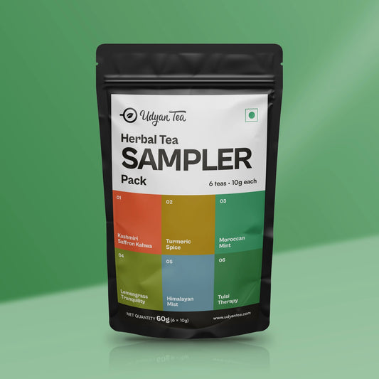 Herbal Tea Sampler Pack, front of the pack