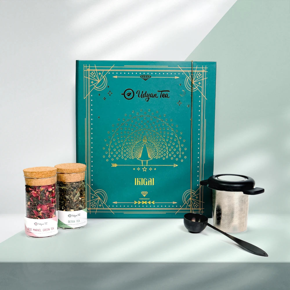 Ikigai Tea Gift Box, styled photo (2)