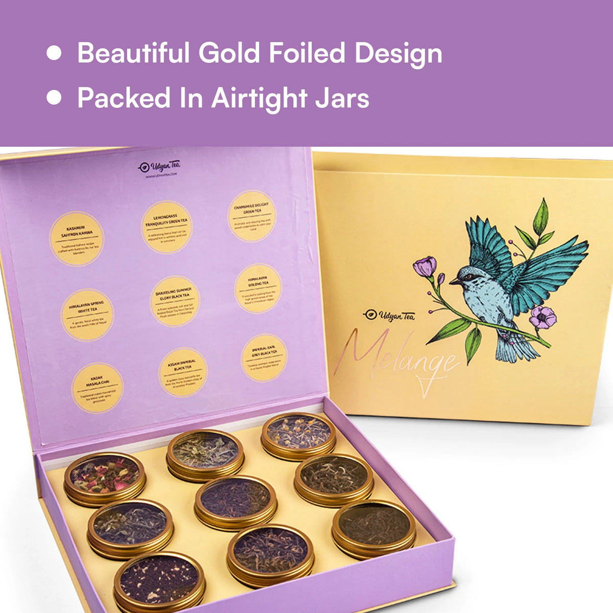 Melange Tea Gift Box, product information card (3)