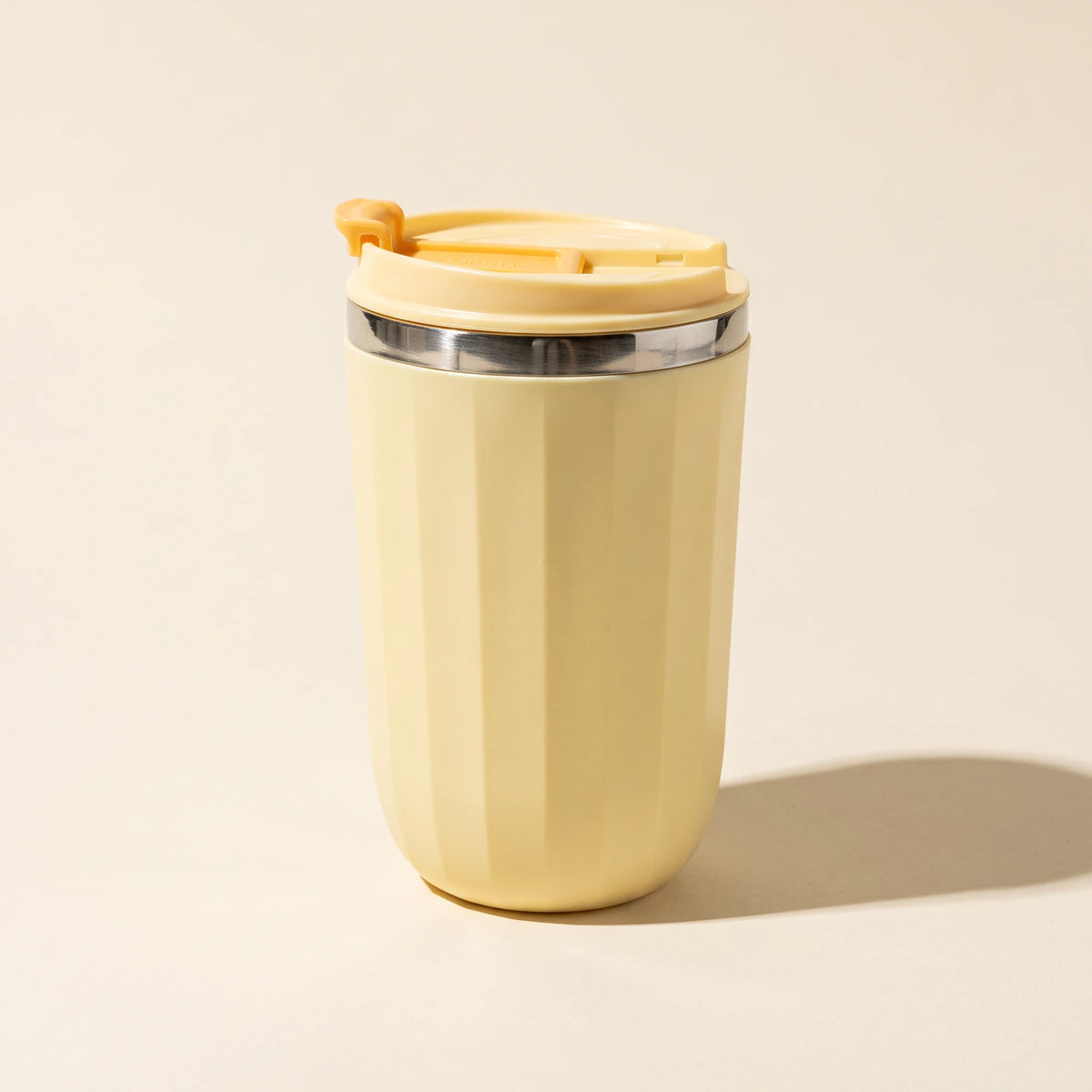 Opal travel tumbler, Honey Yellow, front view