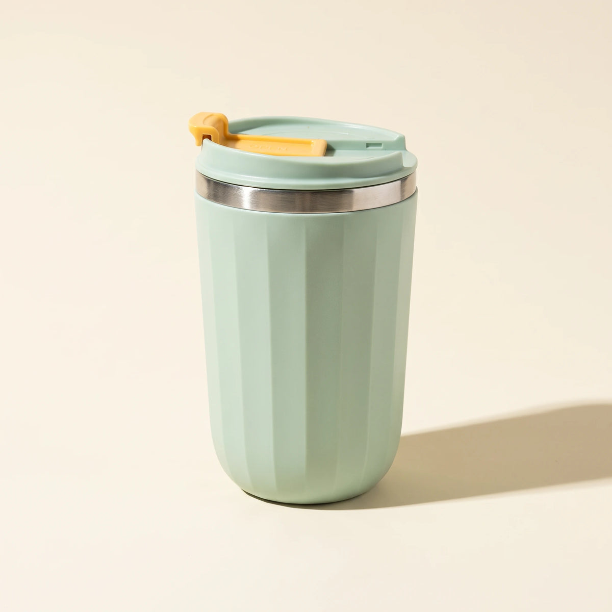 Opal travel tumbler, Sage Green, front view