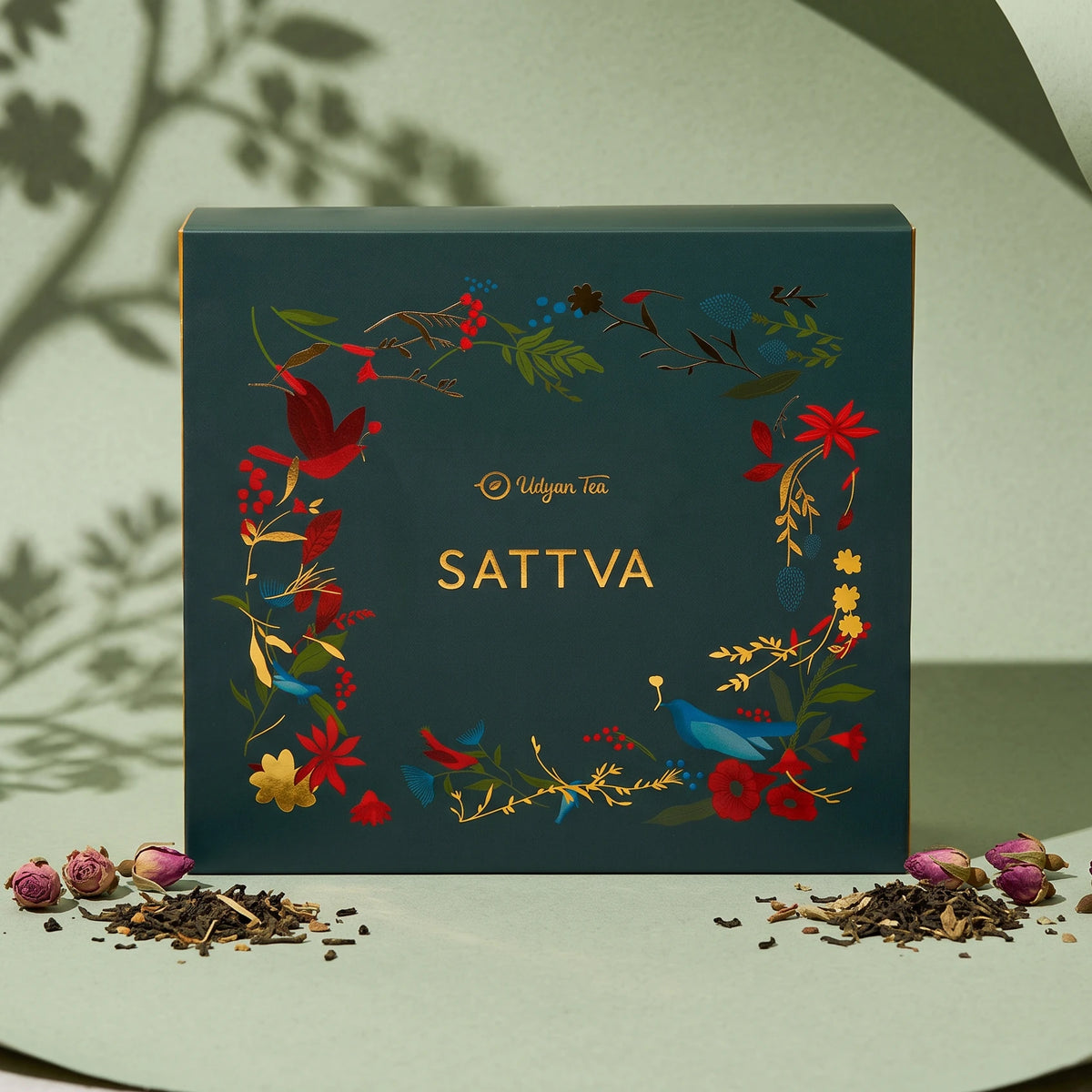 Sattva Tea Gift Box, styled photo (2)