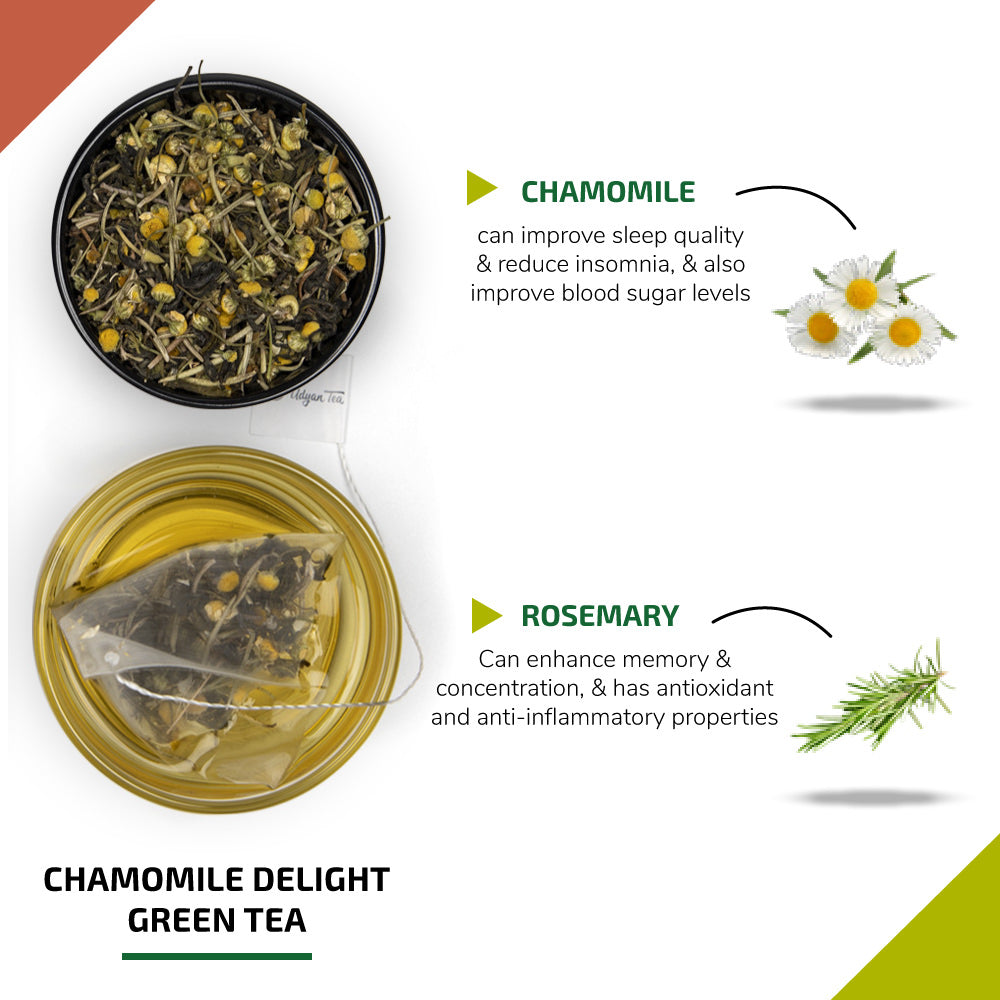 Chamomile Delight Green Tea Bags