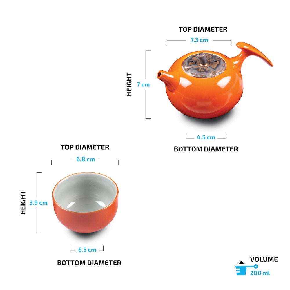 Mandarin Ceramic Tea Set