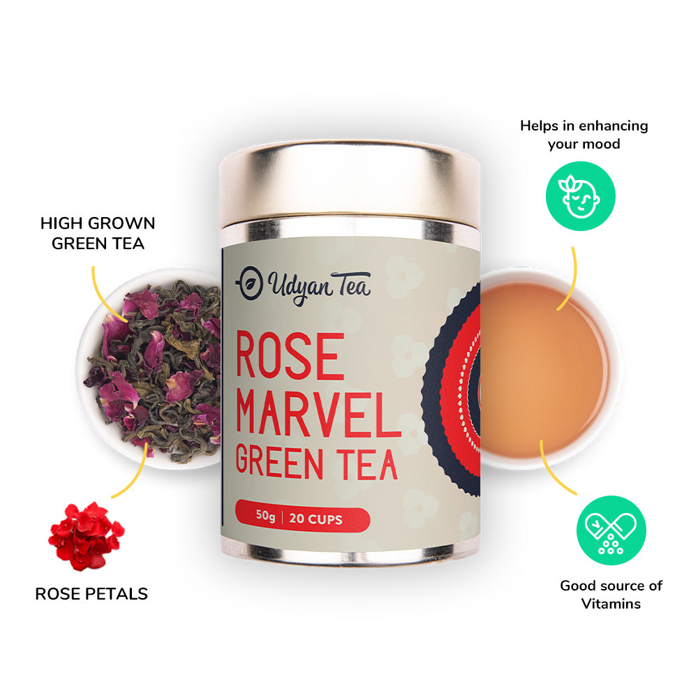 Rose Marvel Green Tea - Udyan Tea