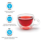 Stellar Double-Wall Tea Cup (Set of 2)