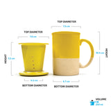 Terra Tea Infuser Mug (Lime Yellow)