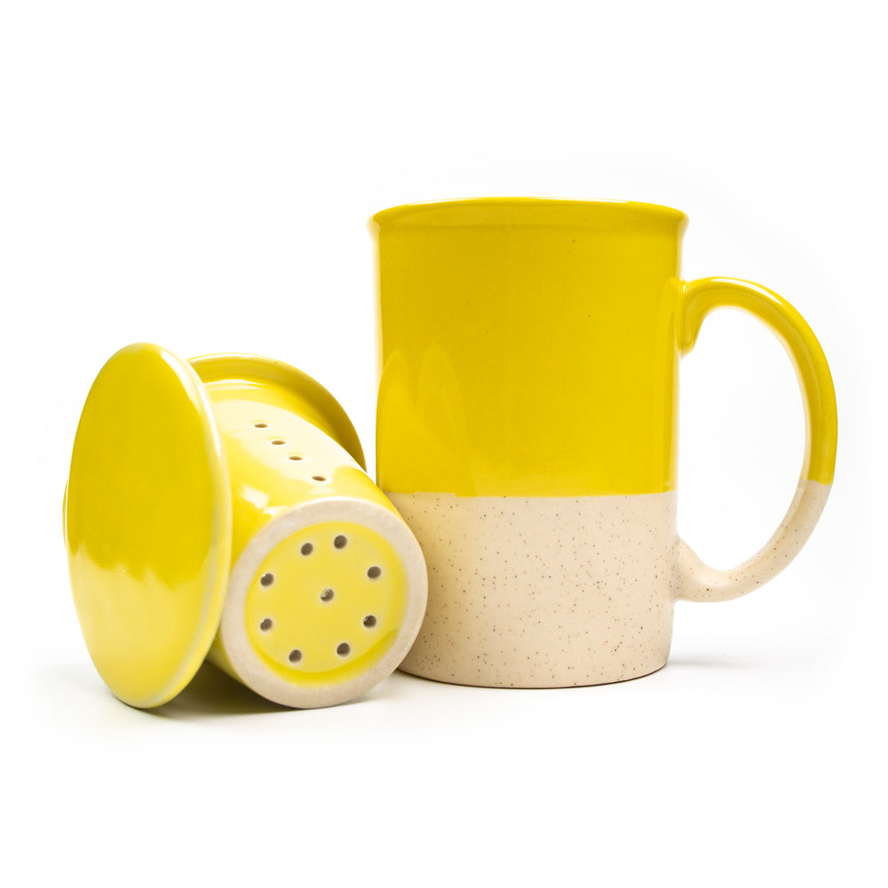 Terra Tea Infuser Mug (Lime Yellow)