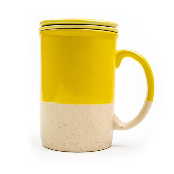 Terra Tea Infuser Mug (Lime Yellow)